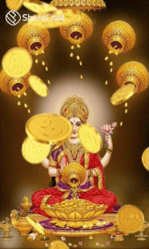 धन लक्ष्मी GIF. This 298 x 498 animated GIF is part of our lakshmi mata collection. Created by ShareChat. View the original animation, share it, or browse…
