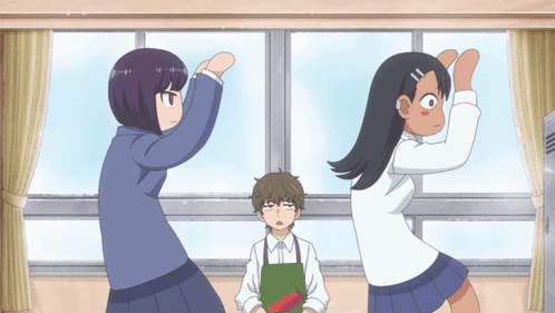イジらないで 長瀞さん くねくね GIF
