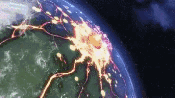 地球爆発 破壊　終わり　宇宙 ドラゴンボール GIF