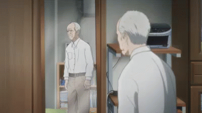 頭　あたま　おじいさん　犬屋敷　じじい　おじいちゃん　お爺さん GIF