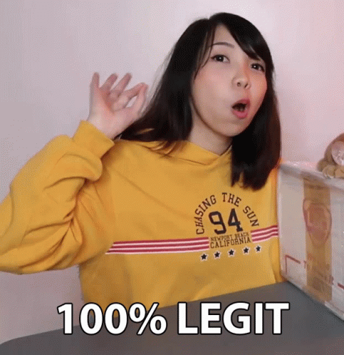 100percent Legit Kristel Cua GIF