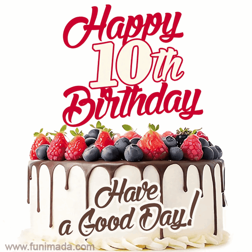 10th Birthday 10 Birthday GIF