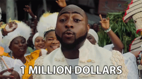 1million Dollars David Adeleke GIF