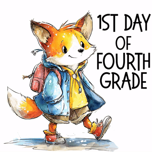 1st Day Of Fourth Grade First Day Of School GIF