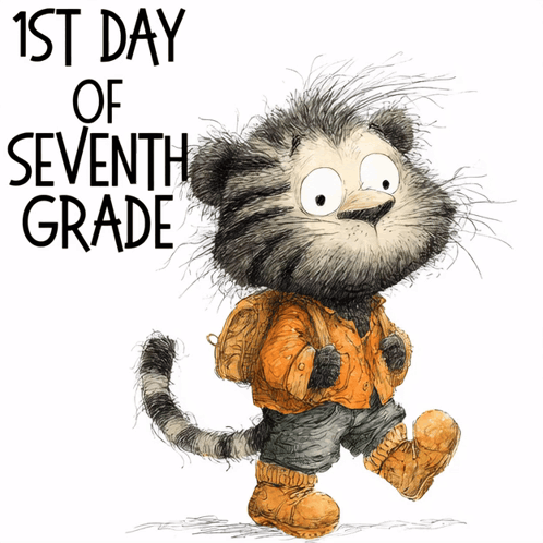 1st Day Of Seventh Grade First Day Of School GIF