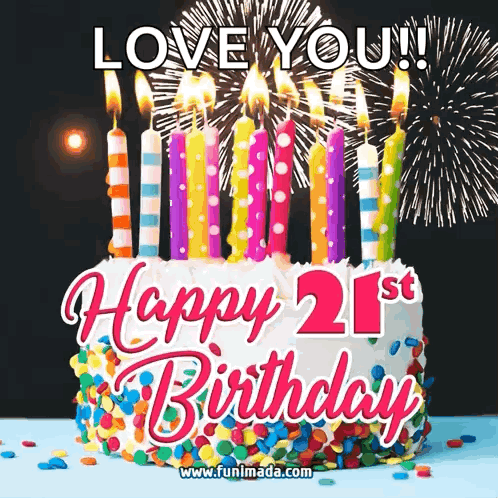 21st Birthday 21st B'Day GIF. This 498 x 498 animated GIF is part of our happy birthday little brother collection. Created by TerryAnnS. View the original…