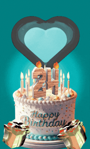 24 Feliz Cumpleaños GIF