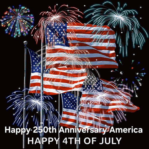 250th Anniversary America Happy 4th Of July GIF. This 498 x 498 animated GIF is part of our 4th of july collection. Related themes include happy 4th of…