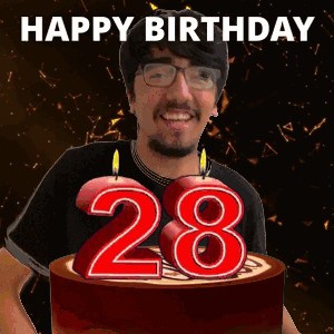 28 Birthday 28 Hbd GIF. This 300 x 300 animated GIF is part of our little girl happy birthday collection. Created by TrueMose. View the original animation…