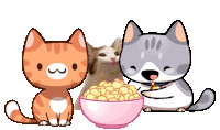 3 Cats Pop Cat Sticker