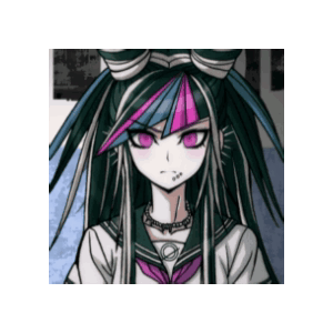 3d Diagonal Rotating Cube Ibuki Mioda Sticker