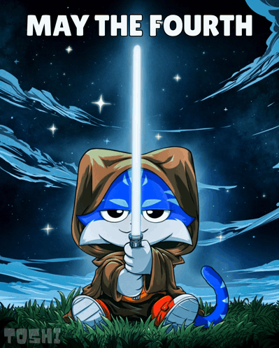 4th May Cat GIF. This 399 x 498 animated GIF is part of our may the schwartz be with you collection. Related themes include cat, cute, may the 4th be with…