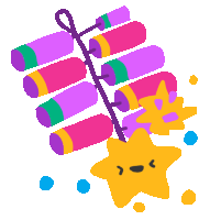 5000 Wala Garland Crackers Sparkle Sticker