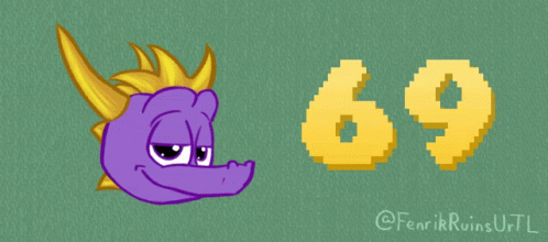 69 Spyro GIF. This 498 x 220 animated GIF is part of our 69 collection. Created by Paintsplatters. View the original animation, share it, or browse related…