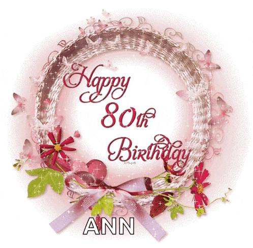 80th Birthday Happy Birthday GIF