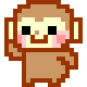 8bit Dancing Monkey Sticker