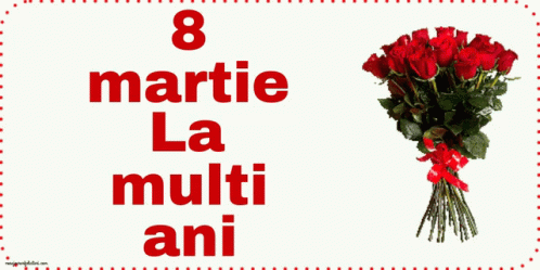 8martie La Multi Ani GIF. This 498 x 249 animated GIF is part of our martisor collection. Created by mesajeurarifelicitari. View the original animation…