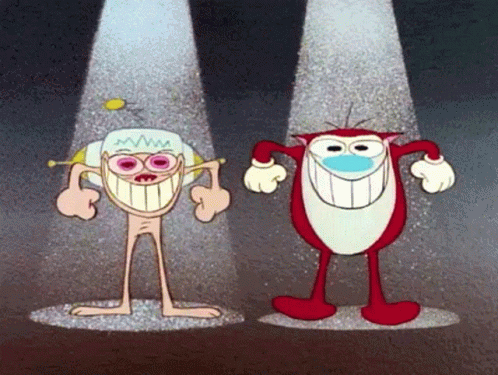 90s Nicktoons Ren And Stimpy GIF. This 498 x 375 animated GIF is part of our ren and stimpy happy happy joy joy collection. Related themes include ren and…