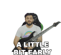 A Little Bit Early Andrew Baena Sticker