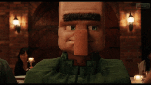 A Minecraft Movie Villager GIF