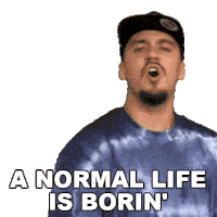 A Normal Life Is Borin Casey Frey Sticker