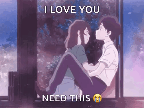 A Whisker Away Hug GIF