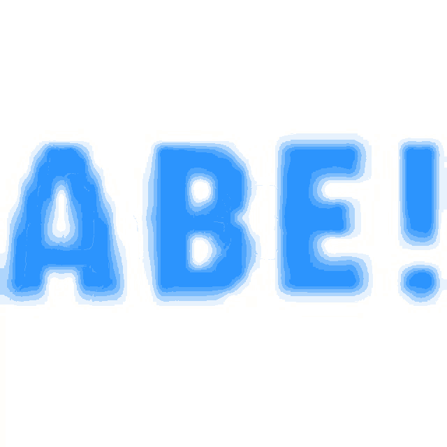 Abe Animated Text GIF