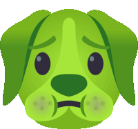 About To Vomit Dog Sticker