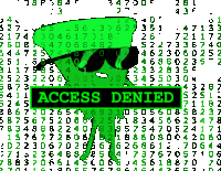 Access Denied Pizza Steve Sticker