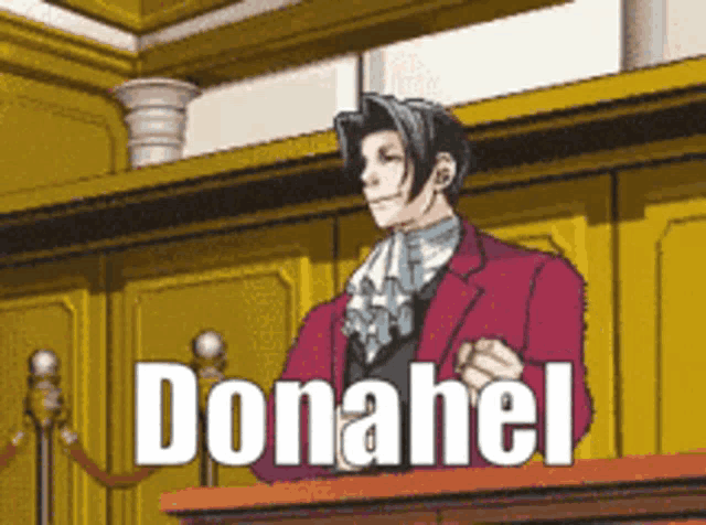 Ace Attorney Donahel GIF