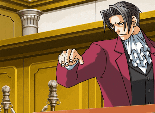 Ace Attorney Edgeworth GIF
