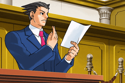 Ace Attorney Phoenix Wright GIF