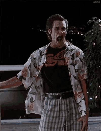 Ace Ventura Yelling GIF