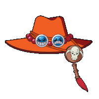 Acehat One Piece Ace Hat Sticker