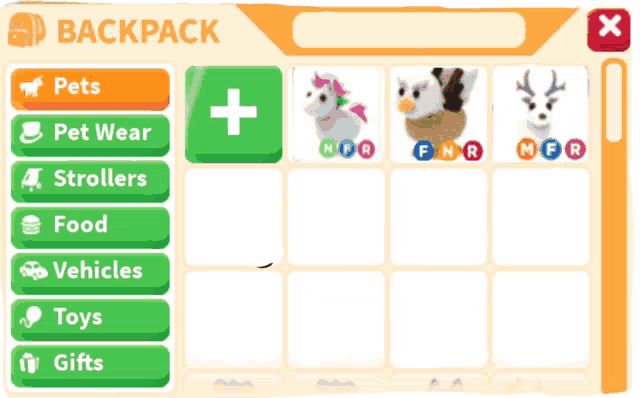 Adopt Me Dream Inventory GIF