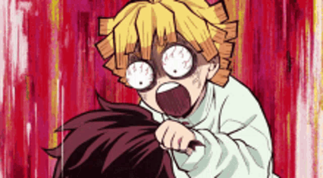 Agatsuma Zenitsu Angry GIF
