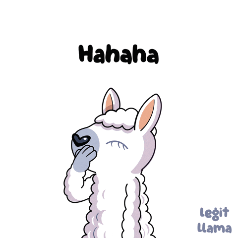 Ahaha Busting Up GIF