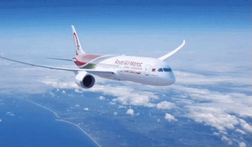 Airplane Clouds GIF