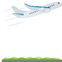 Airplane Departure Travel Sticker