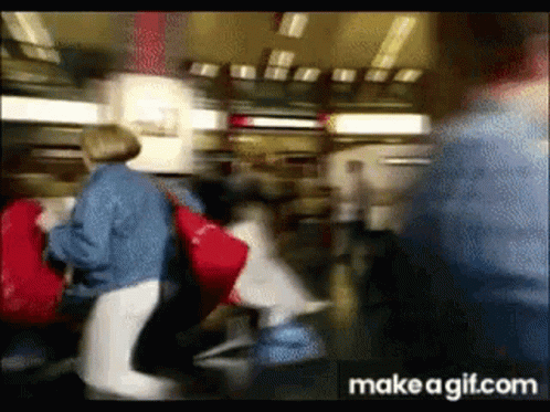 Airport Running GIF