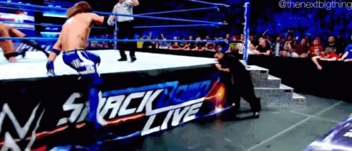 Aj Styles Shining Wizard GIF