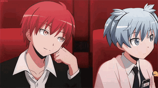 Akabane Karma Nagisa Shiota GIF