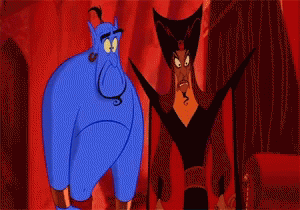 Aladdin Genie GIF. This 300 x 210 animated GIF is part of our genie jaw drop collection. Related themes include jaw drop. Created by cali7. View the…