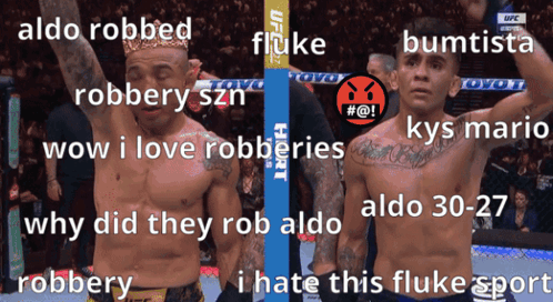 Aldo Vs Bautista Jose Aldo Robbed GIF. This 498 x 272 animated GIF is part of our jose bautista collection. Created by graag. View the original animation…