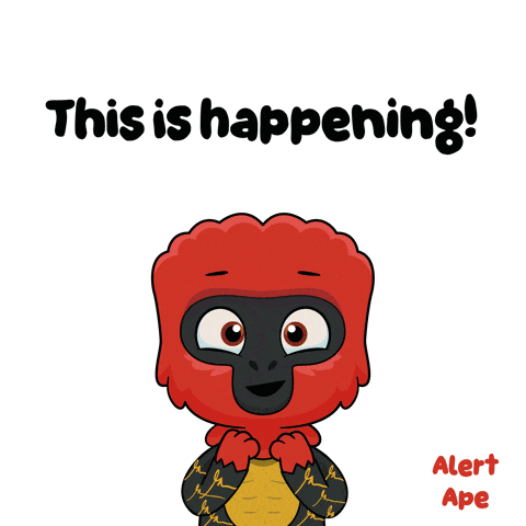 Alert Ape GIF