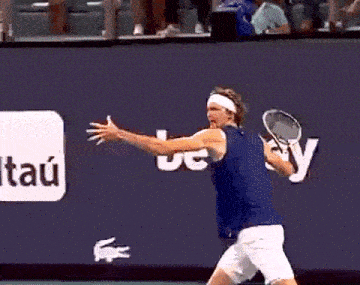 Alexander Zverev Shank Forehand GIF