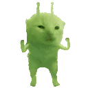 Alien Cat Gleepy Sticker