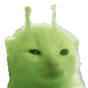 Alien Cat Sticker
