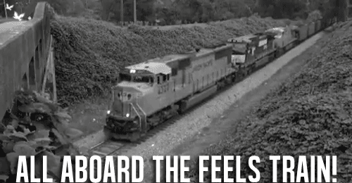 All Aboard The Feels Train GIF. This 500 x 260 animated GIF is part of our i like trains collection. Related themes include lol, train. View the original…