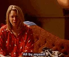 All By Myself Bridget Jones GIF
